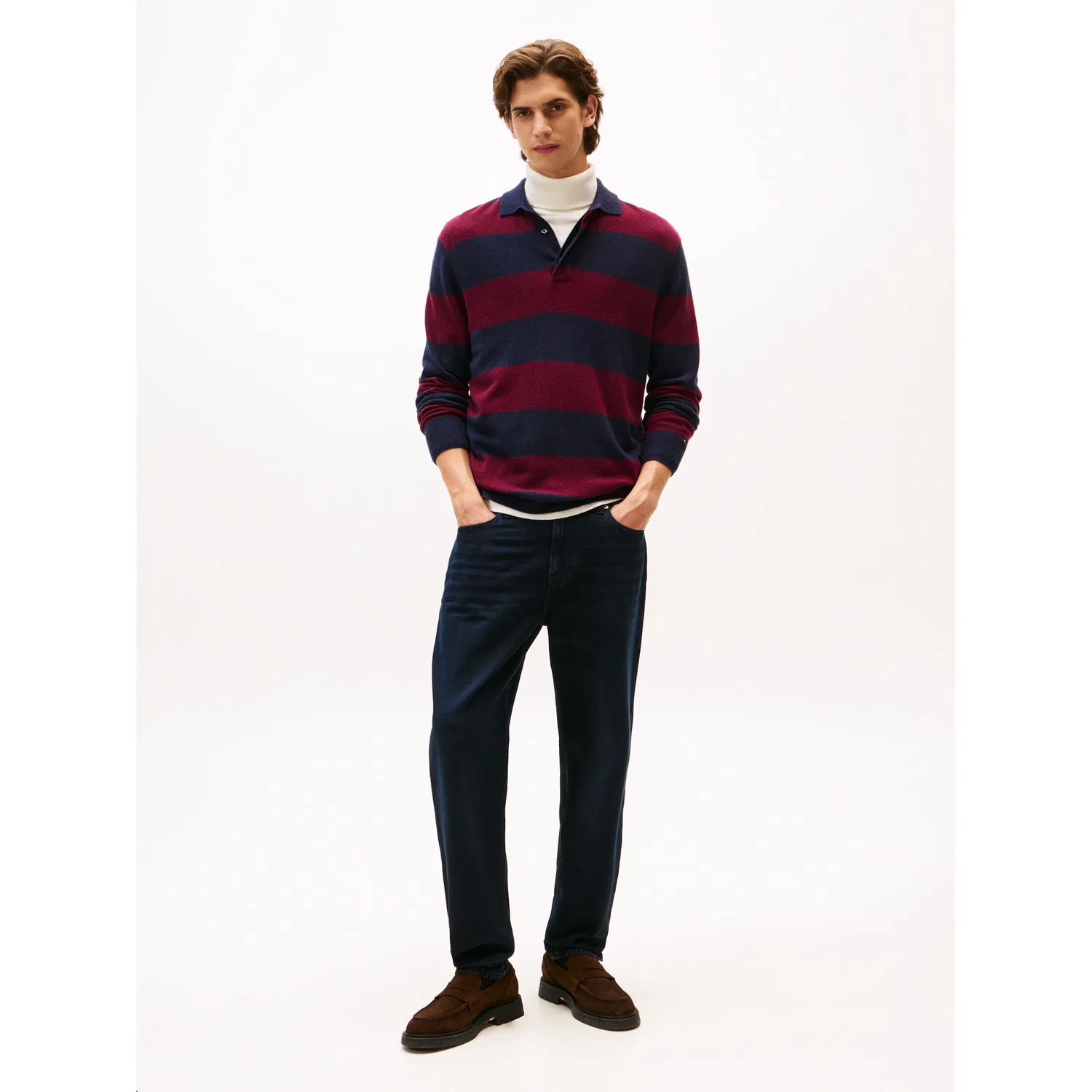 Мужские tapered-fit джинсы Regular Fit с децентной стиркой Tommy Hilfiger, Windum Blue Black — фото 3