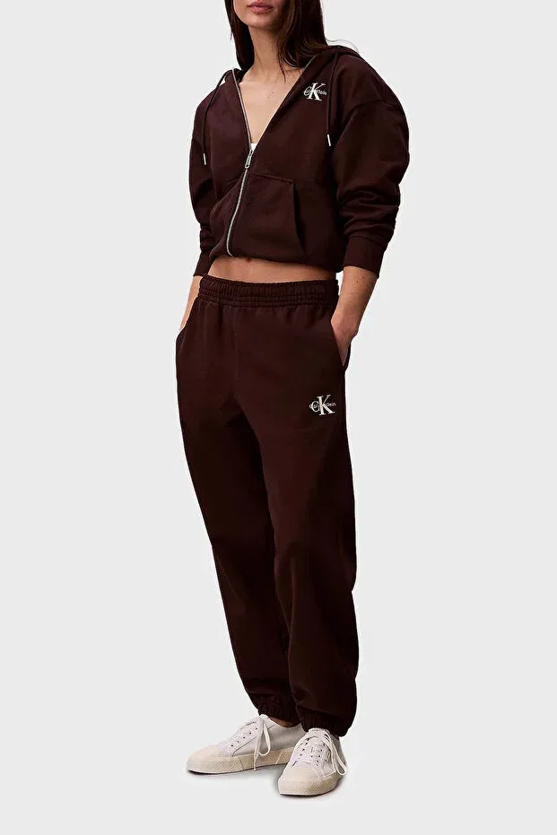 Женские хлопковые брюки-джоггеры Calvin Klein, Purple — фото 2