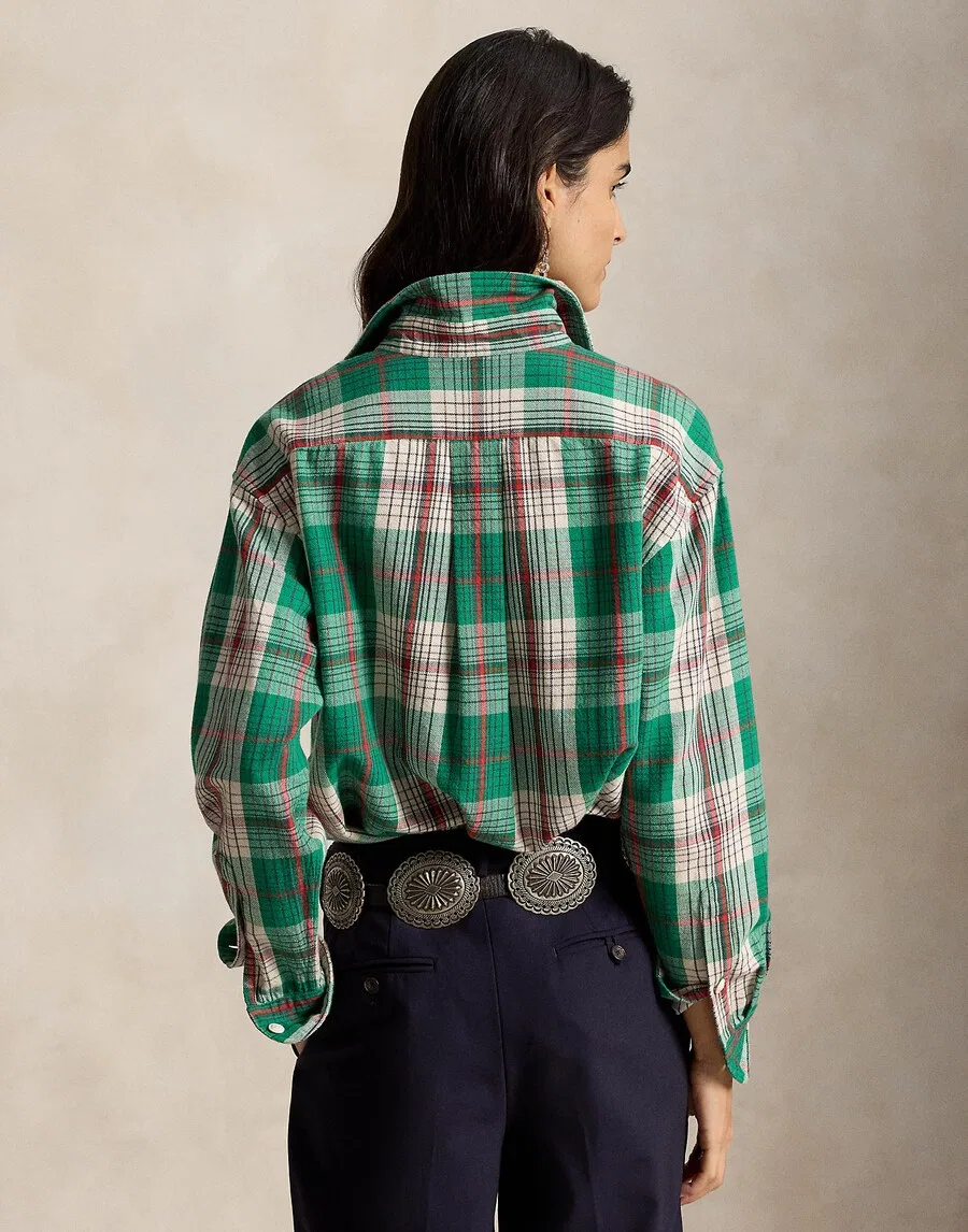 Блузка Polo Ralph Lauren, цвет «травянисто-зеленый» — фото 3