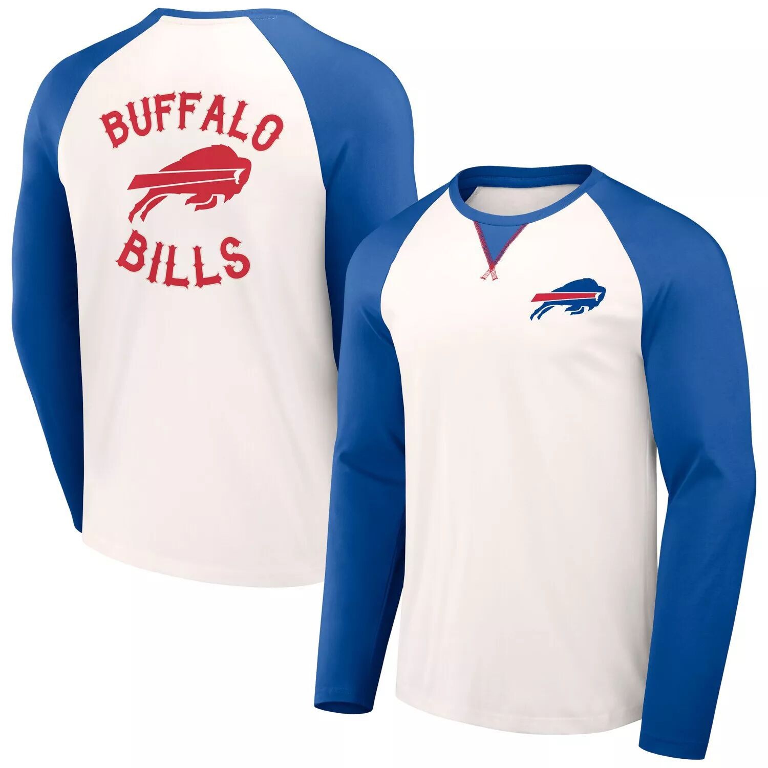 

Мужская футболка реглан с длинными рукавами NFL x Darius Rucker Collection от Fanatics Cream/Royal Buffalo Bills