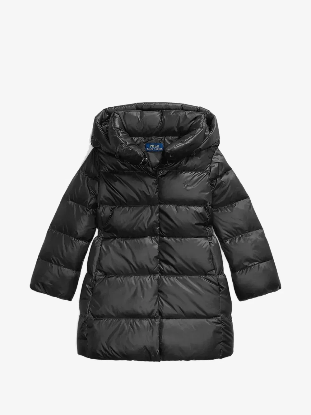 Утепленная куртка с капюшоном POLO RALPH LAUREN KIDS, черный