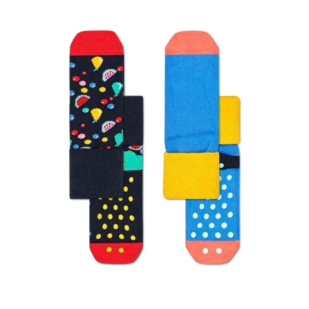 Носки антискользящие Fruit Salad 2 пары Happy Socks, мультиколор