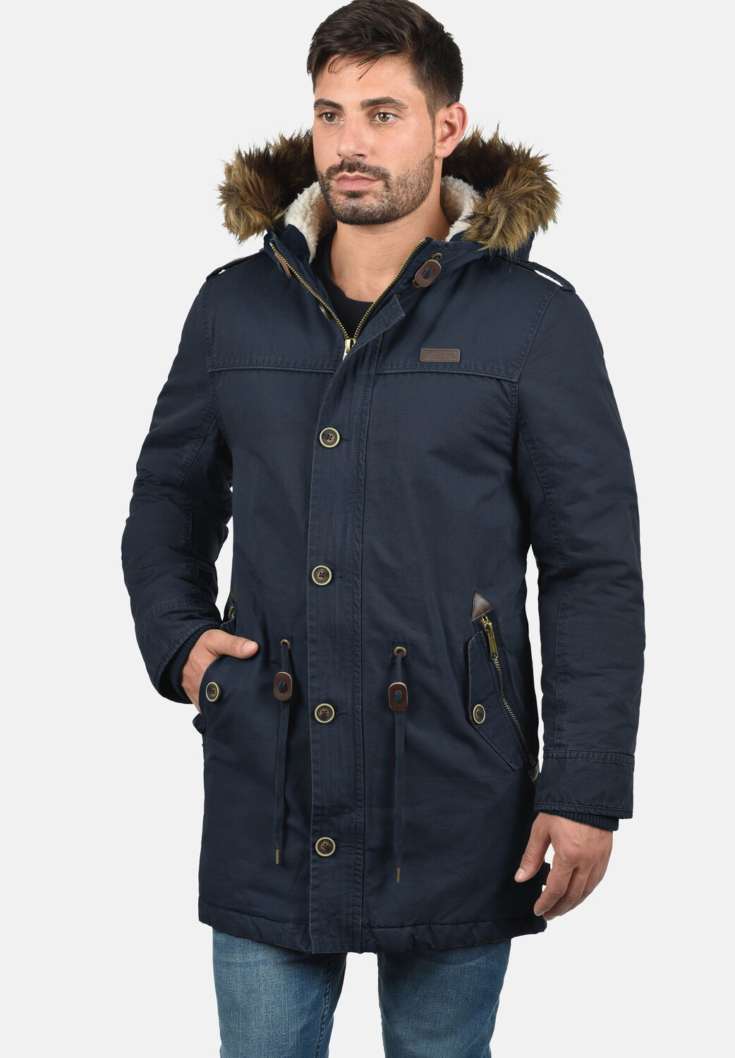 

Пальто зимнее Indicode Jeans, синий