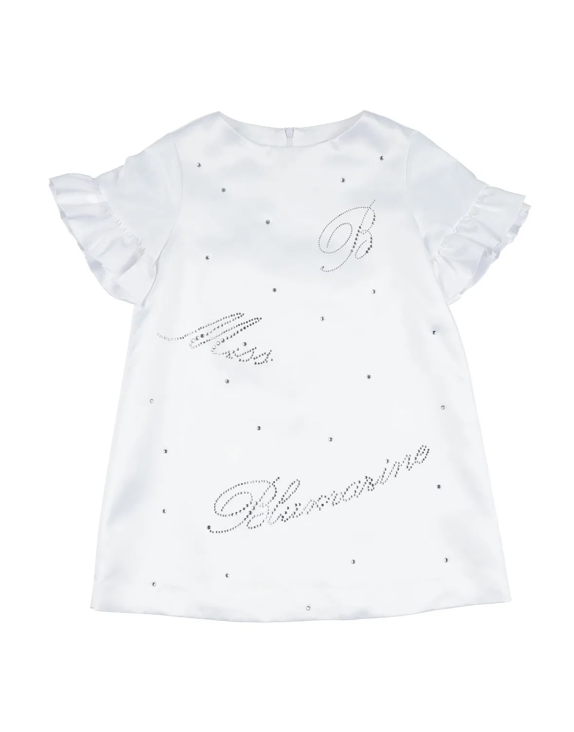 Детское платье для девочек хлопковое Miss Blumarine, белый