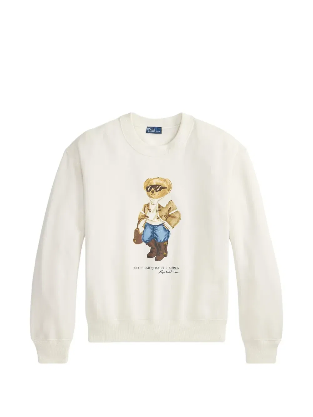 Свитер с принтом Polo Bear POLO RALPH LAUREN, бежевый
