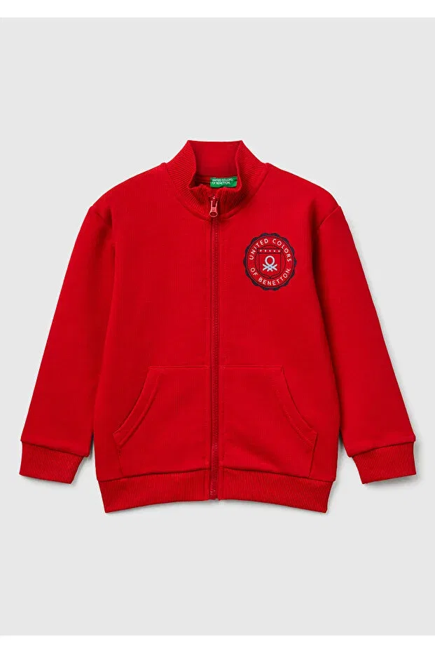 Детские свитшот для мальчиков с логотипом United Colors Of Benetton, Red