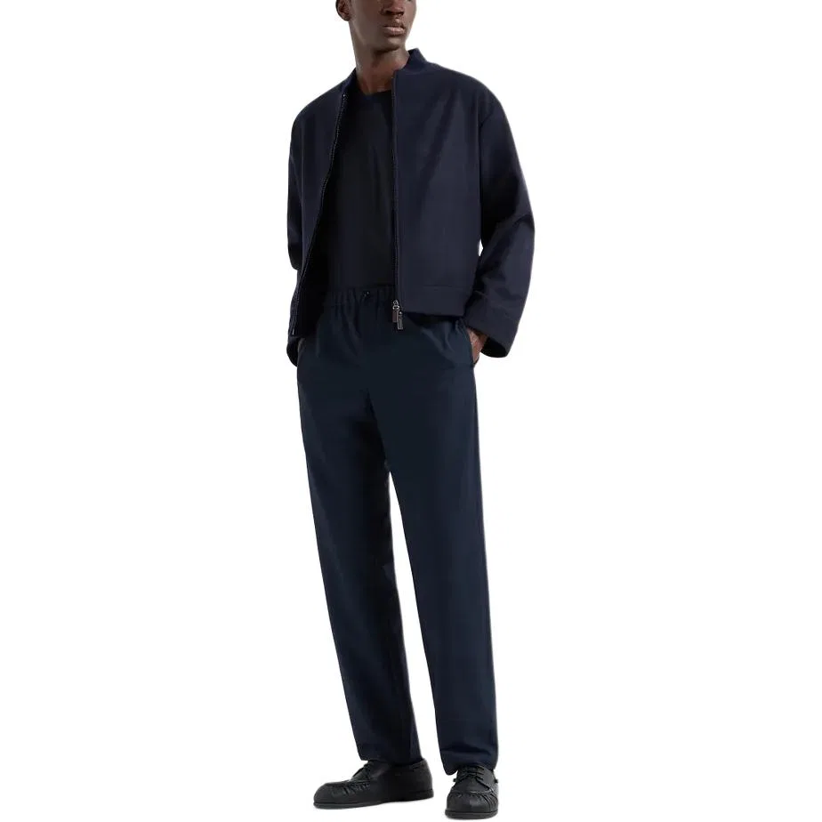 Брюки классические Marine Blue EMPORIO ARMANI — фото 3