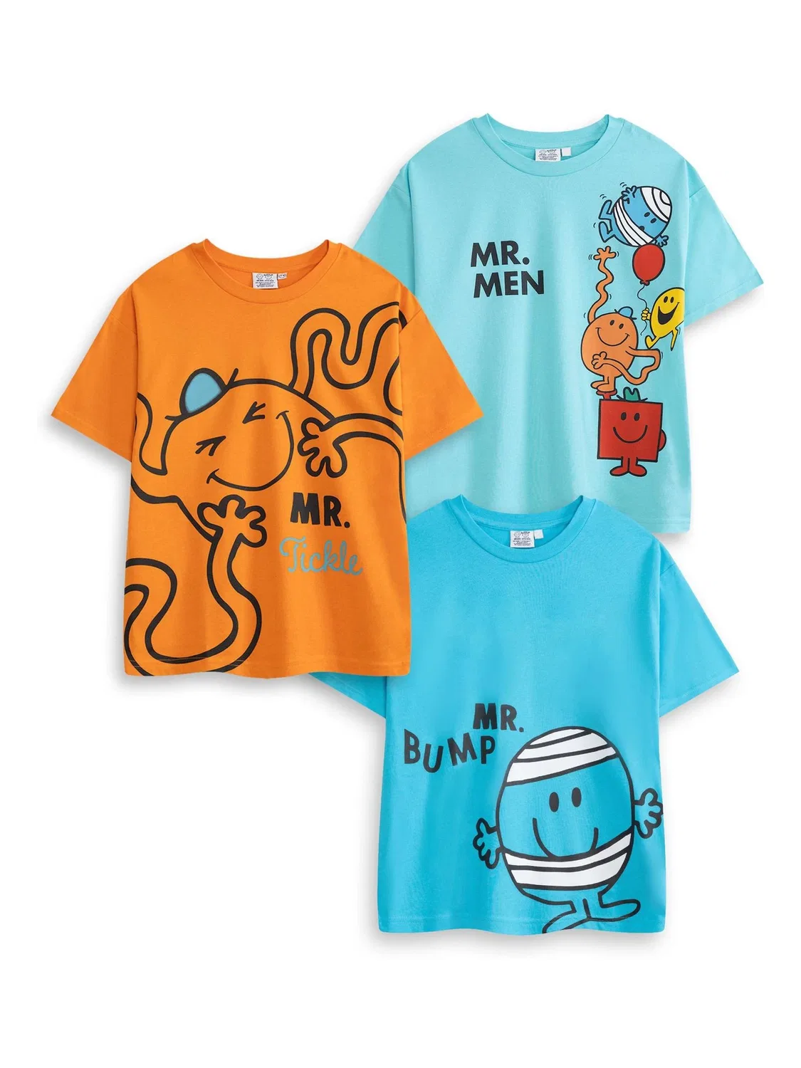 Футболка с коротким рукавом 3шт Mr. Men Vanilla Underground, синий