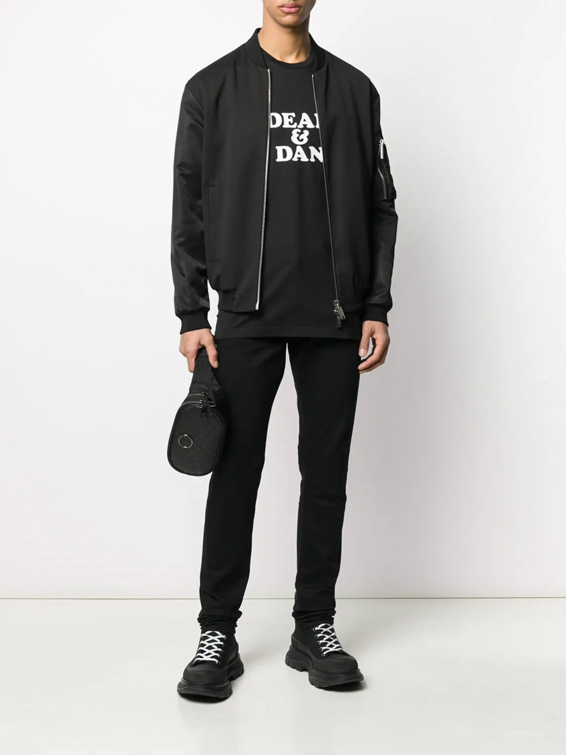 Футболка с принтом Dean & Dan Dsquared2, черный — фото 2