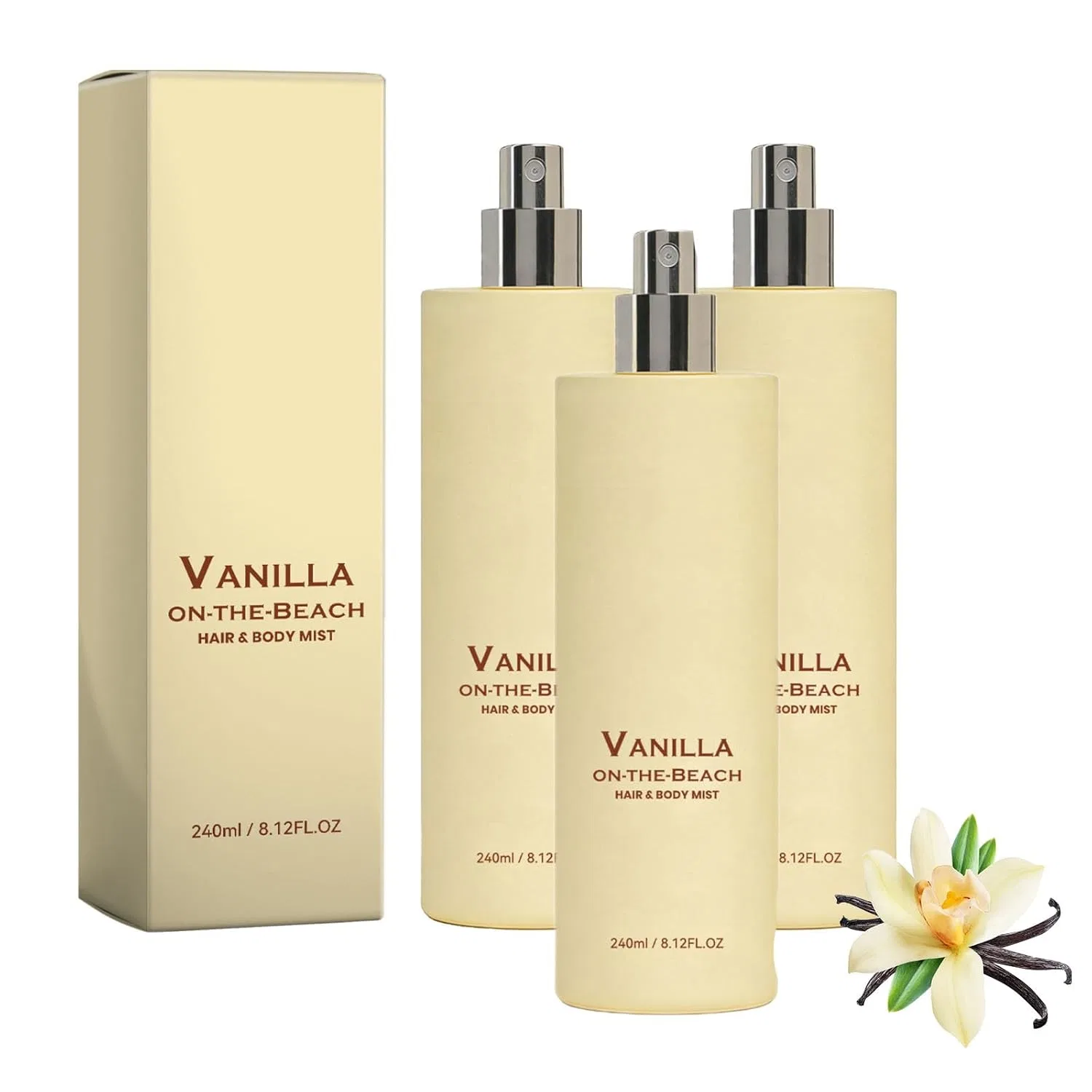 Спрей для тела Vanilla, 3 шт, 240 мл Generisch