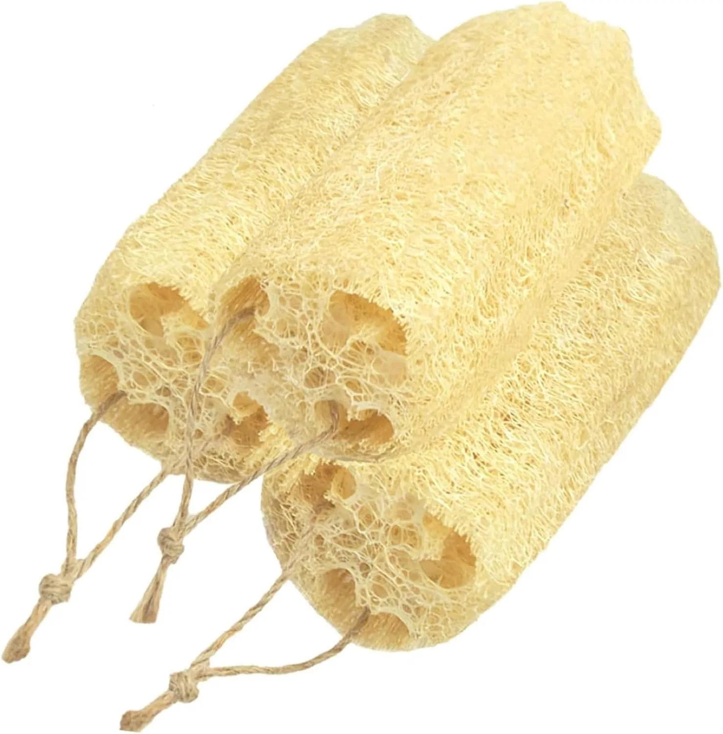 Люфа для тела, TQQEPOOL, 3 шт, 10 см, Beige