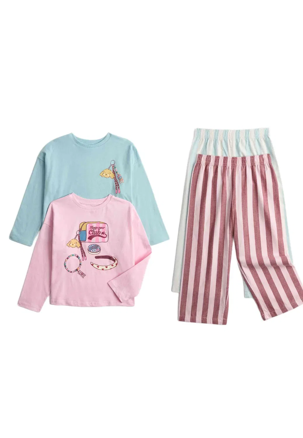 Комплект из 2 пижамных пижам для вечеринки с ночевкой (1-8 лет) Marks & Spencer, Pink Mix