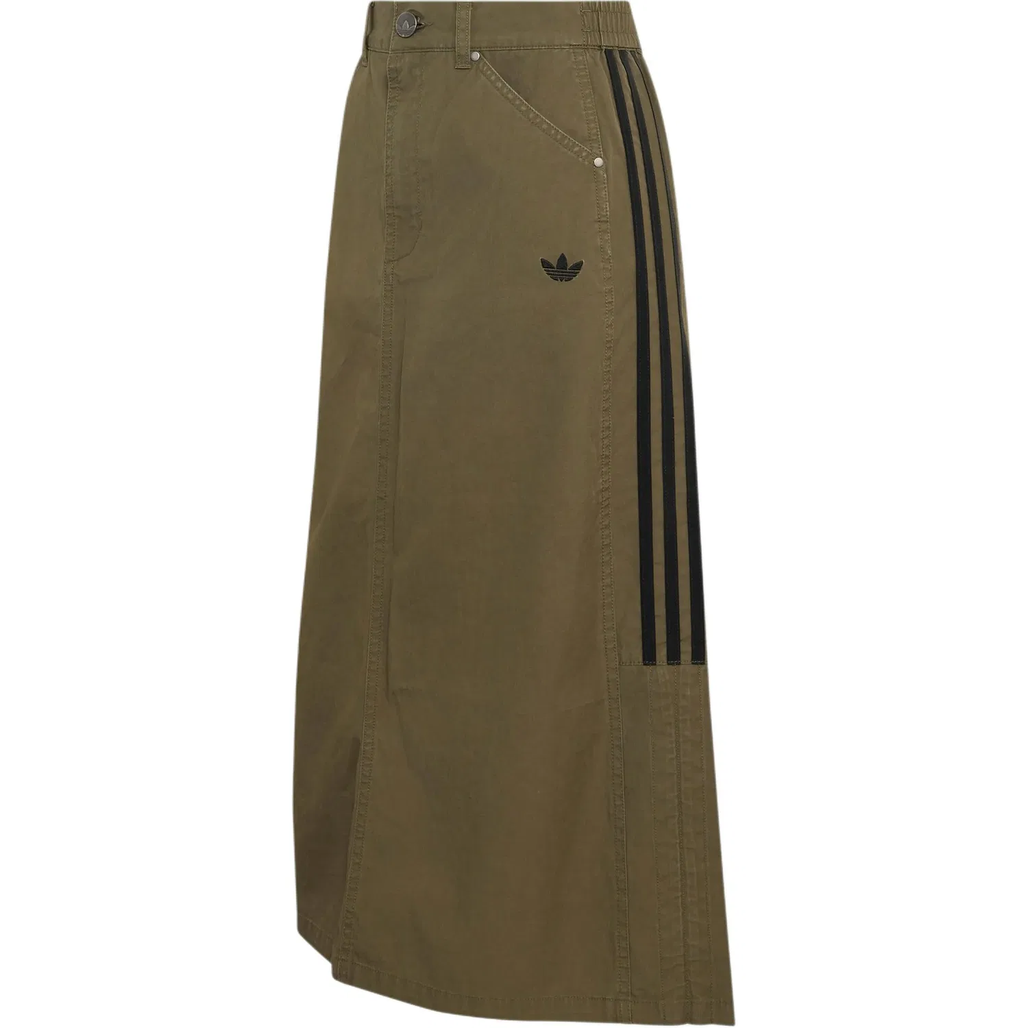 Женская длинная юбка с принтом Adidas Originals, Strata Olive Green