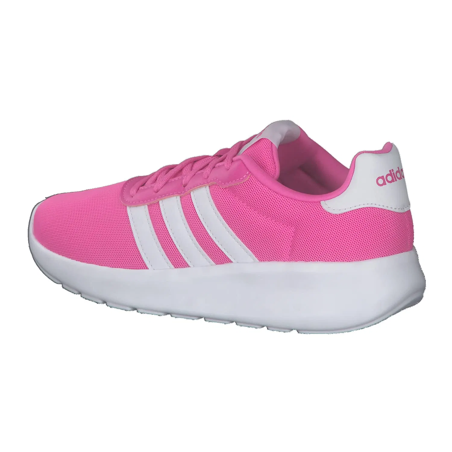Детские кроссовки для мальчиков с принтом Lite Racer 3.0 Adidas, Pink Screaming Pink Ftwr White Core Black — фото 3