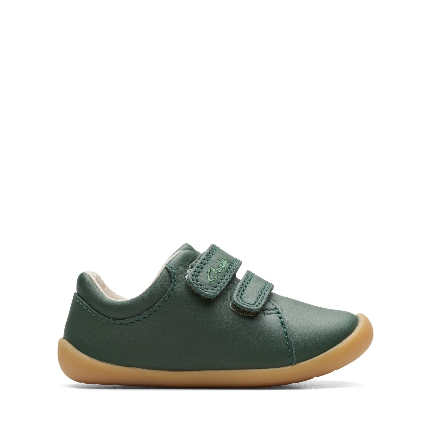 Детские кроссовки для мальчиков с Leather Roamer Craft T Clarks, Green Leather — фото 2