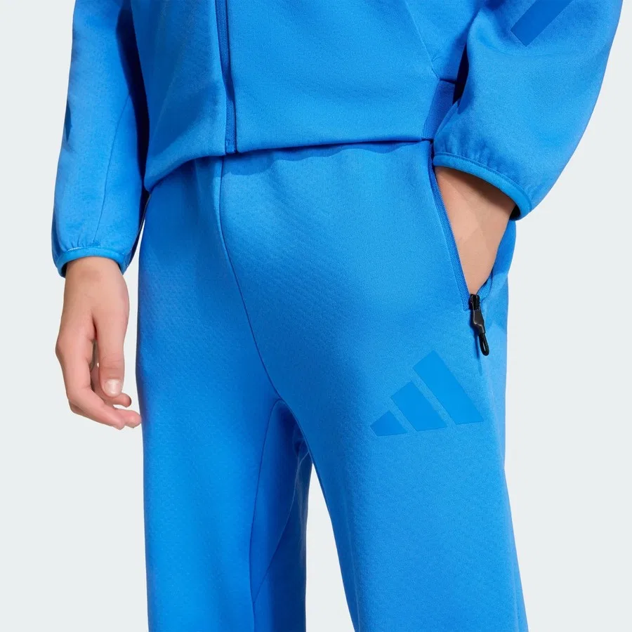 Спортивные штаны с зауженным кроем adidas Z.N.E. Tapered-Leg Pants, Синий — фото 4