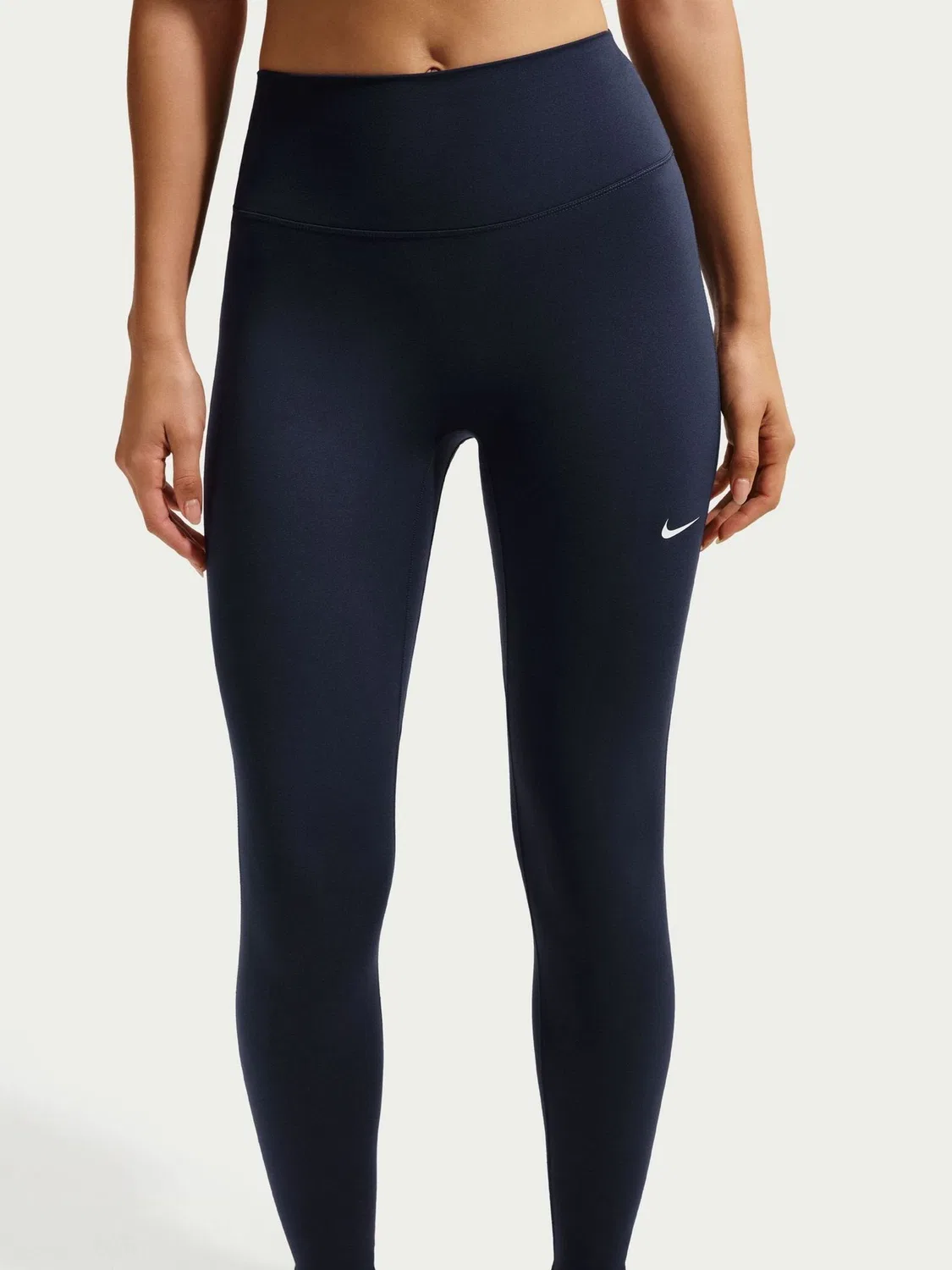Леггинсы Nike Midnight Navy, высокой посадки, 7/8, темно-синий — фото 4