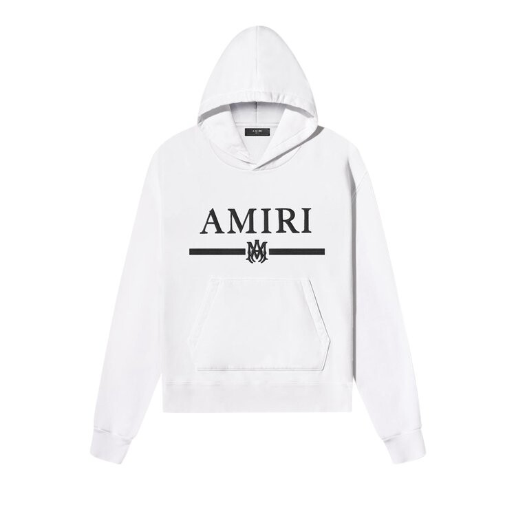 

Худи Amiri Bar Embroidery Hoodie White, белый