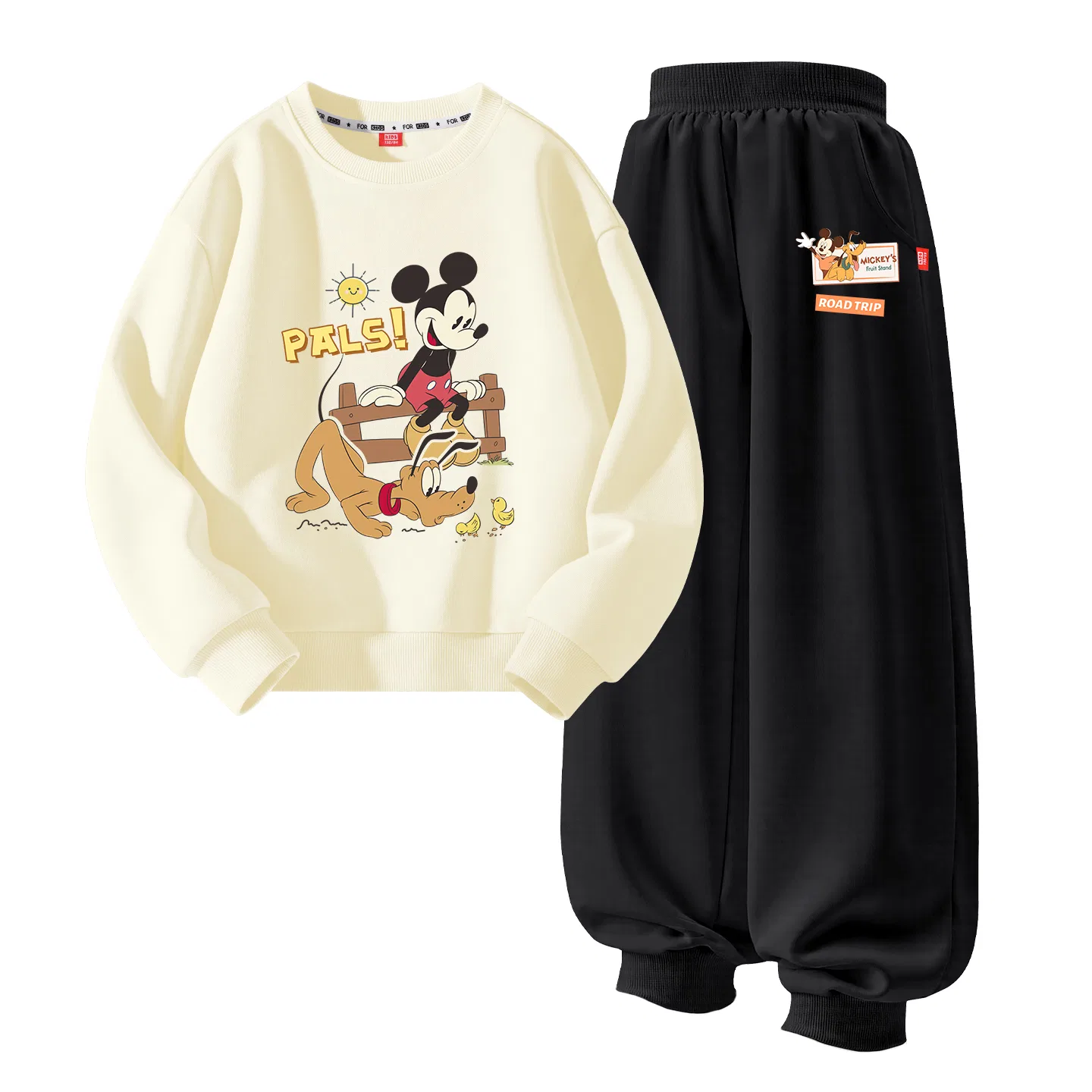 Детский спортивный костюм с принтом Disney Disney, Di Natural Shortcake Yellow+Di Happy Logo K Black