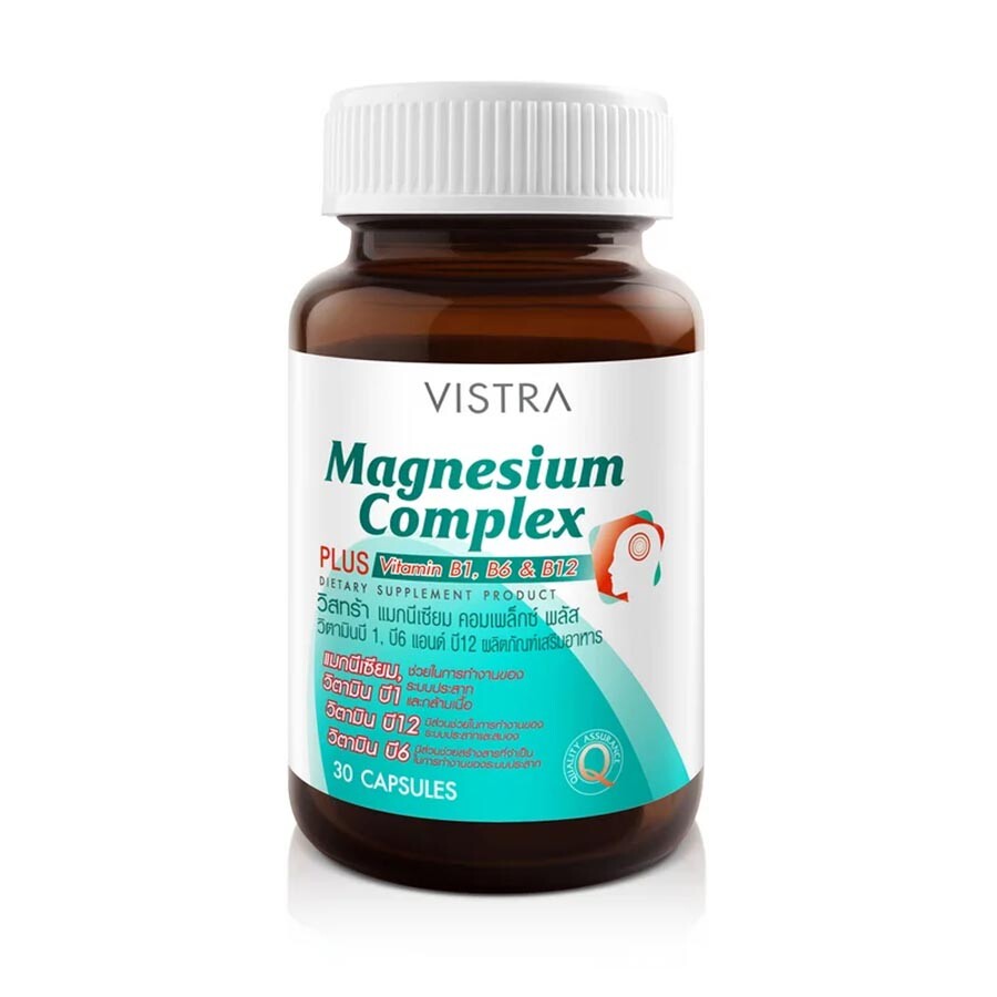 

Добавка Vistra Magnesium Complex Plus Vitamin B1, B6 & B12, 30 таблеток