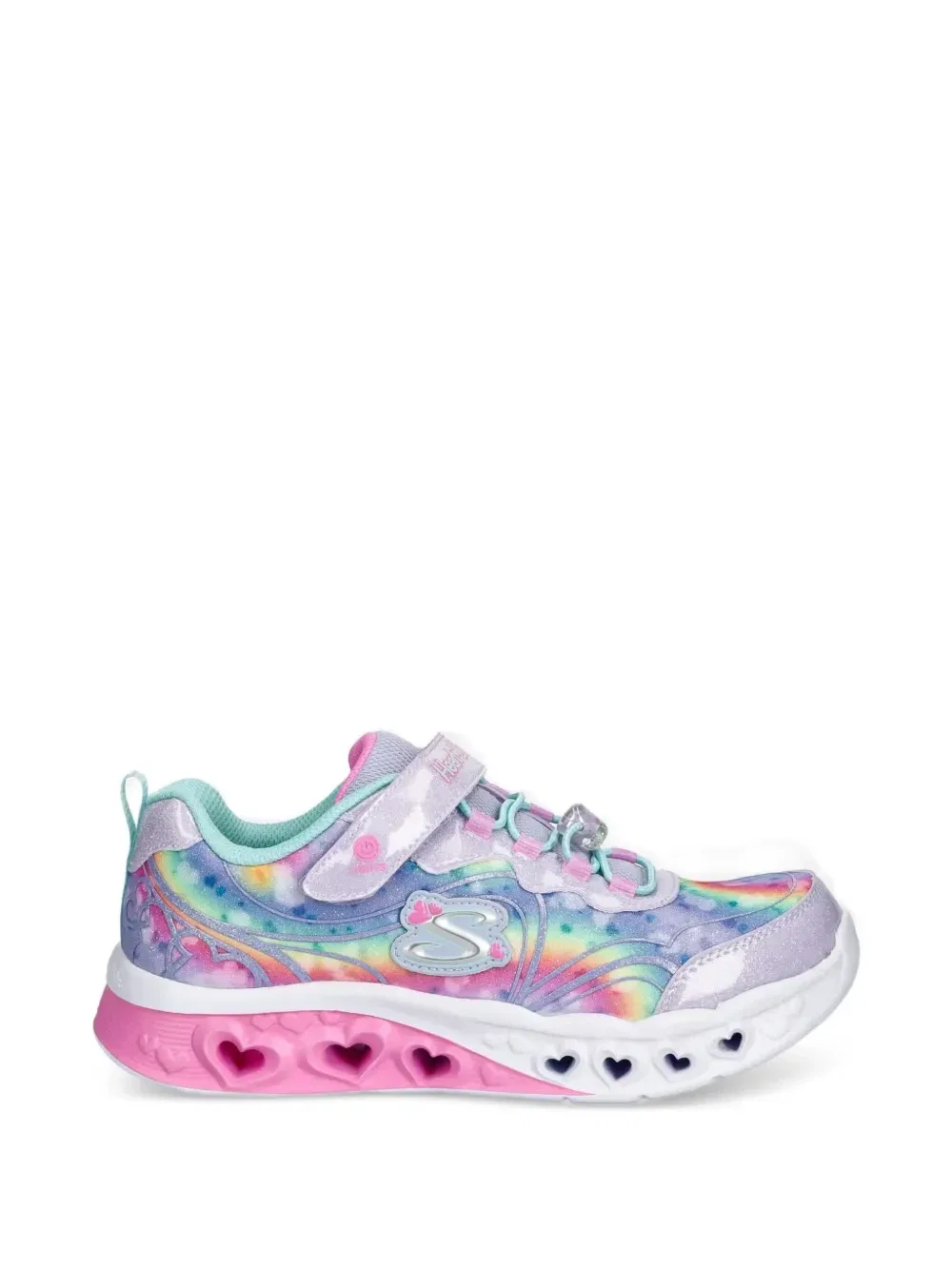 Кроссовки Heart Lights с принтом Skechers, фиолетовый — фото 2