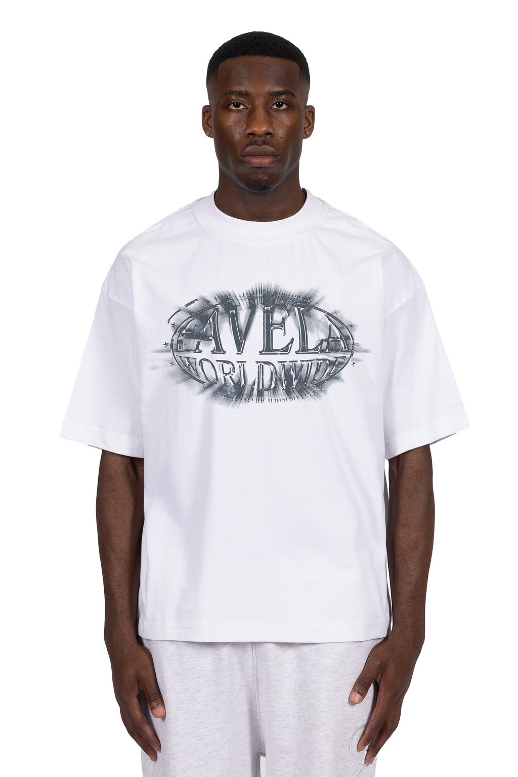 

Футболка с принтом BADGE UNISEX FAVELA, белый