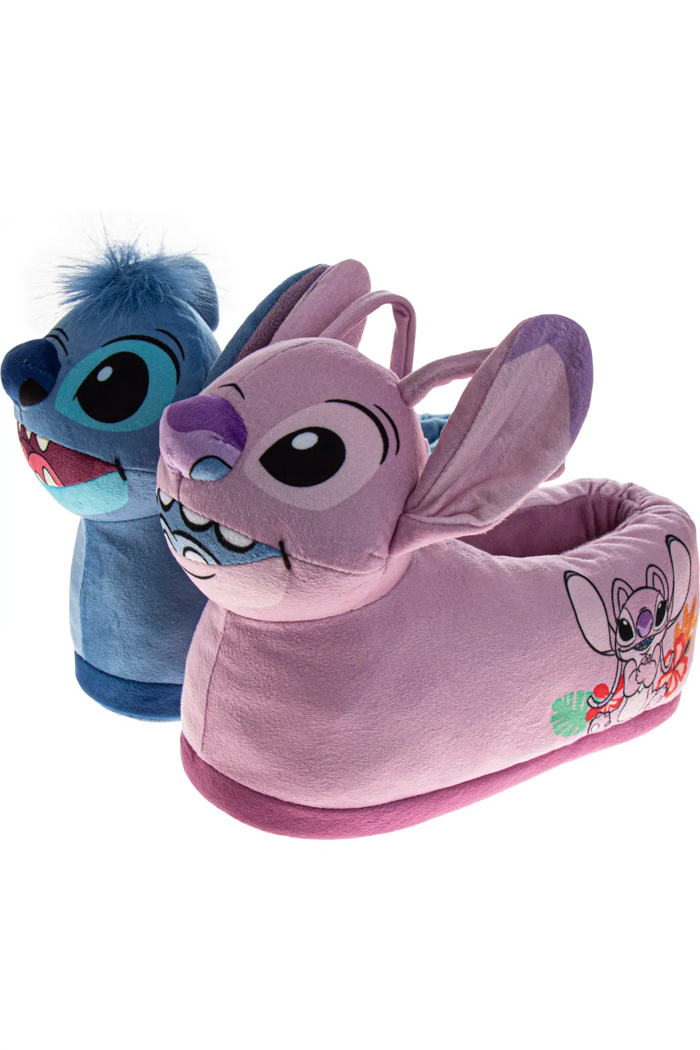 Детские тапочки слипоны Lilo & Stitch Disney, розовый/синий
