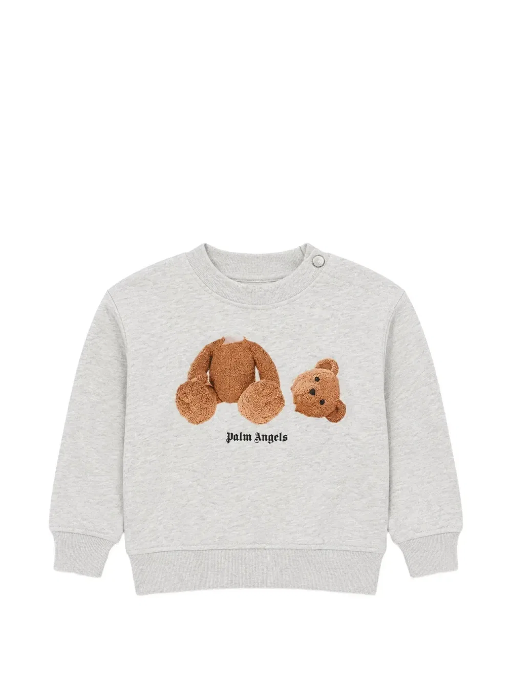Толстовка с мотивом медведя Palm Angels Kids, серый