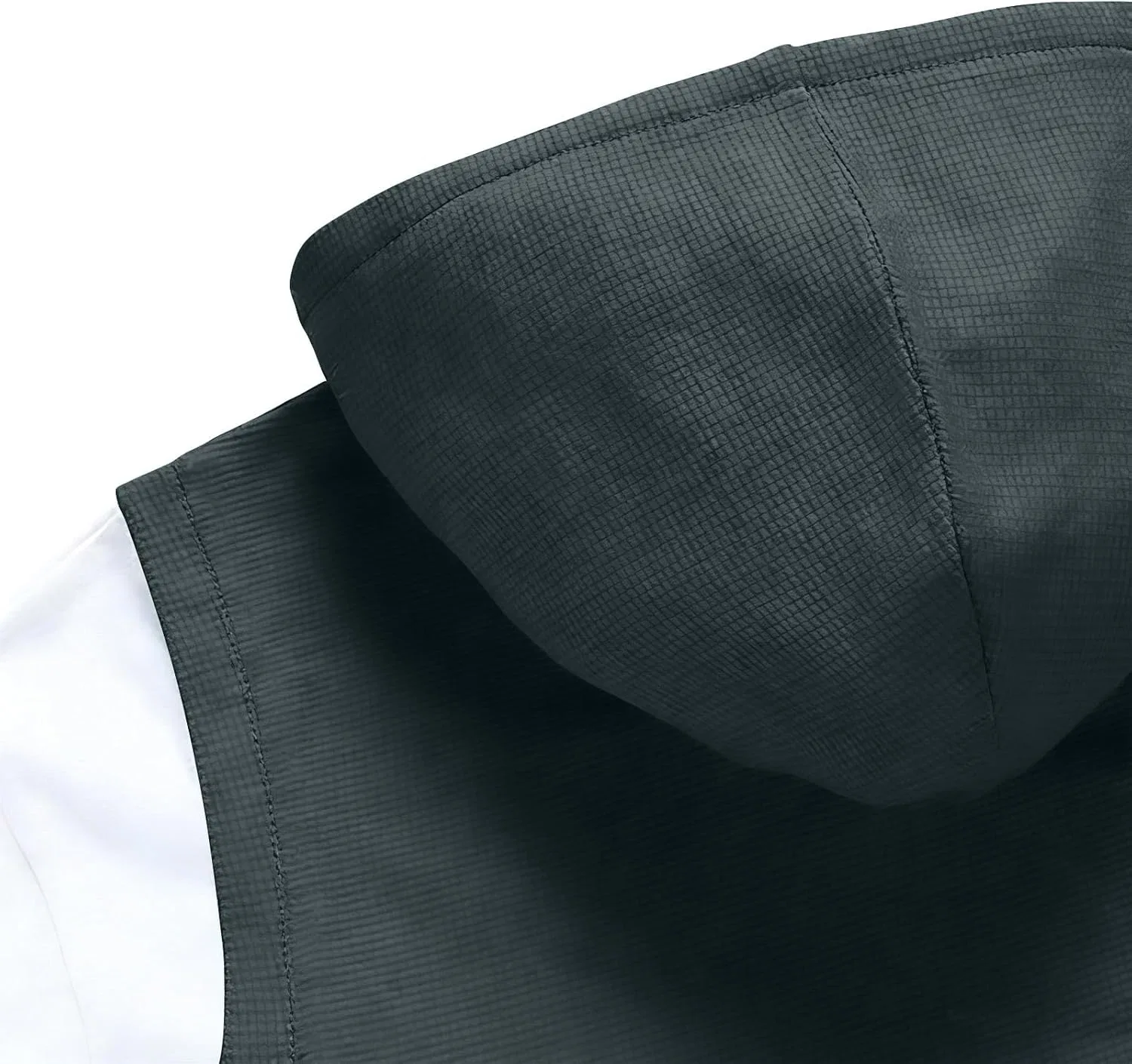 Мужская футболка с капюшоном и шнурком Generic, Dark Gray — фото 3