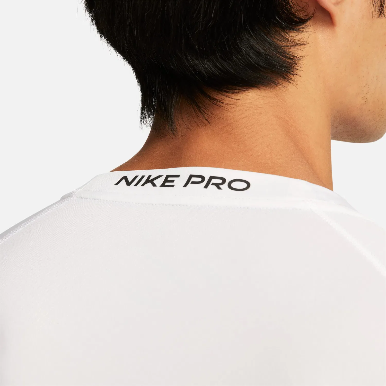 Мужской тренировочный топ с длинным рукавом Nike, White/Black — фото 4