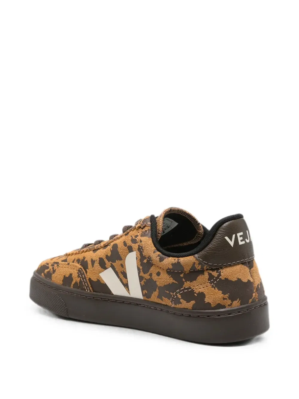 Кеды из замши с камуфляжным принтом Volley Veja Kids, бежевый — фото 2