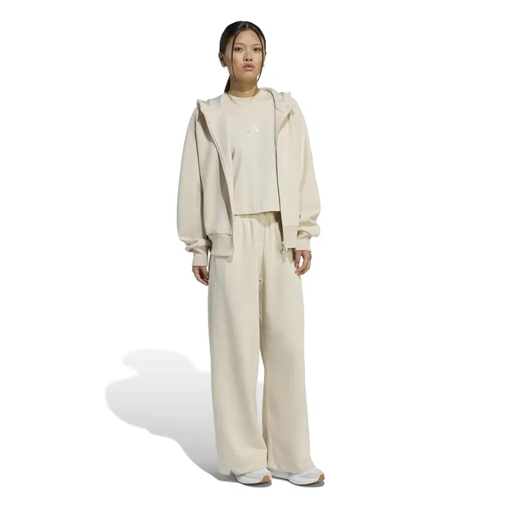 Женский свитшот с молнией Soft Lux Adidas, Beige — фото 4