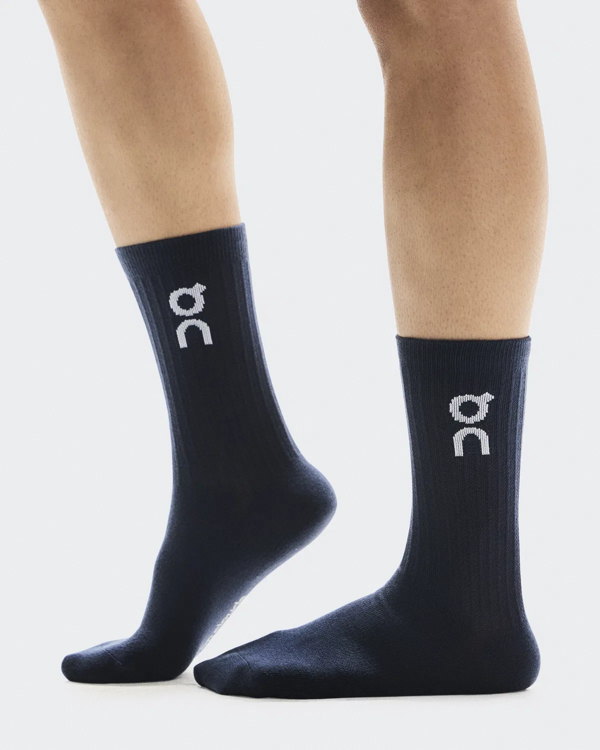 Детские высокие носки с логотипом, комплект из 3 пар, Logo Sock High 3P, On, Navy — фото 3
