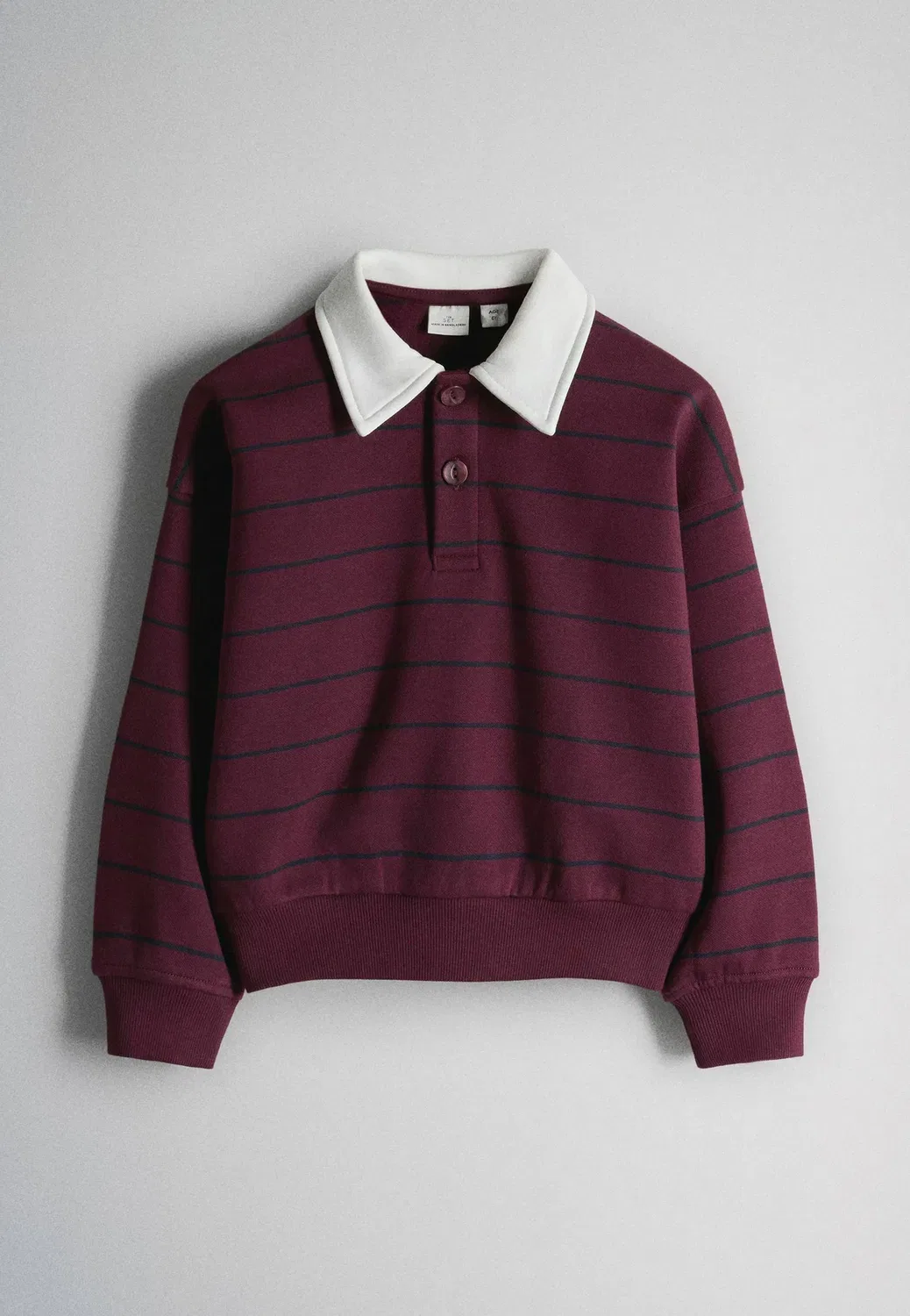 Комплект из 3 толстовок с воротником - толстовка The Set, Red Blue Stripe Grey Marl — фото 3