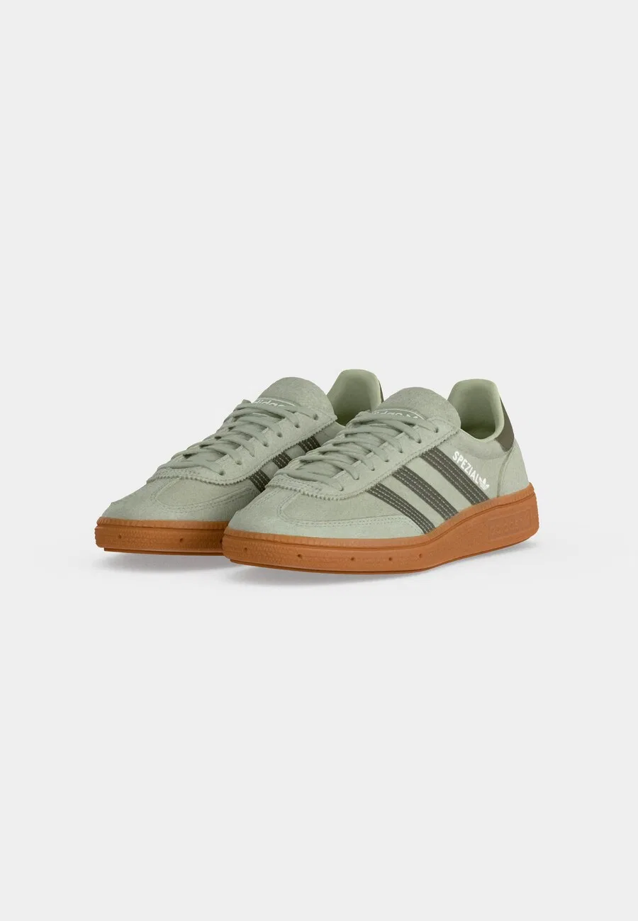 Кроссовки ADIDAS ORIGINALS HANDBALL SPEZIAL цвета: пастельно-зеленый, темно-зеленый — фото 2
