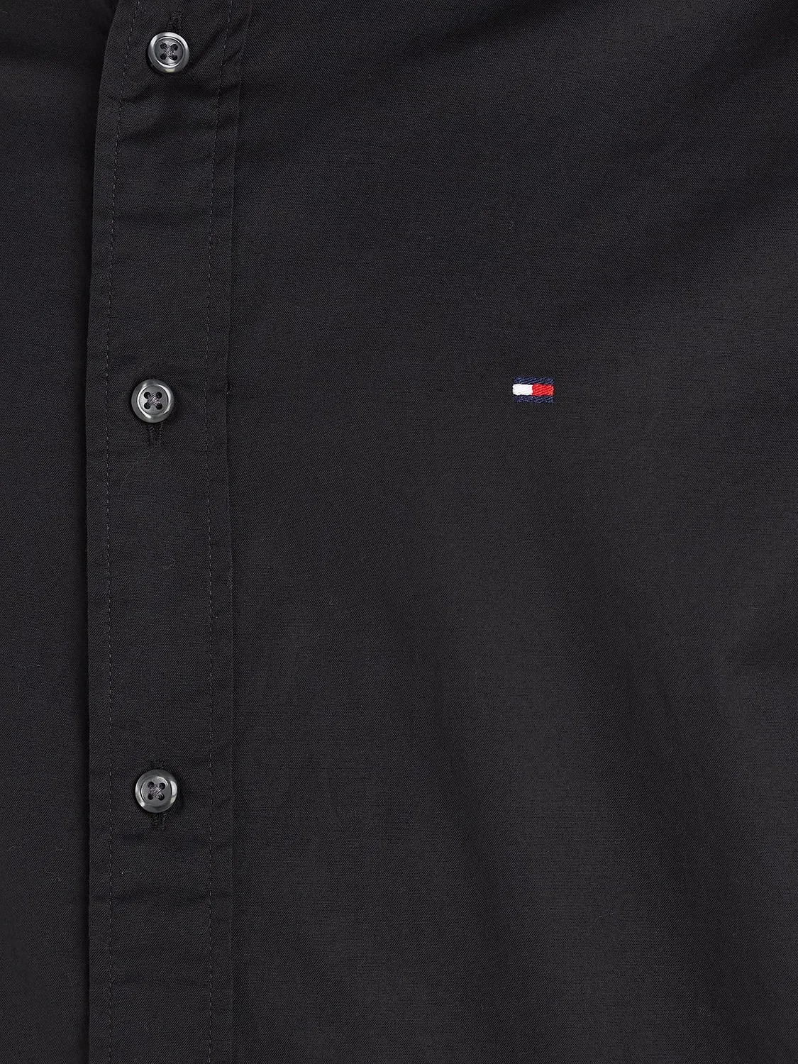 Мужская рубашка с принтом Flex Poplin Mini Tartan Tommy Hilfiger, Black (Black) — фото 4