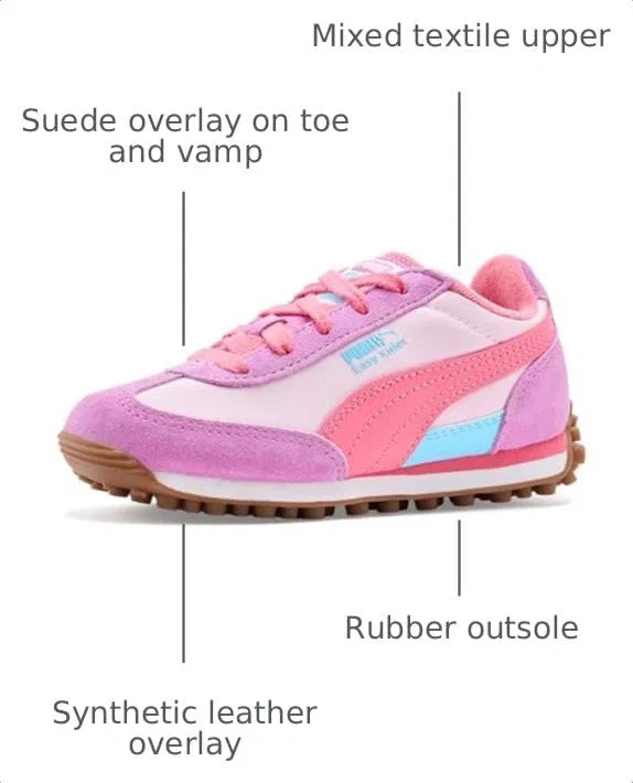 Детские кроссовки для девочек Easy Rider PUMA, Pearl Pink/Magic Rose — фото 3