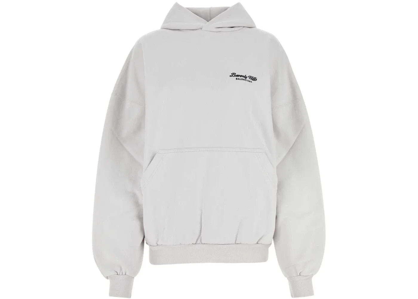 Женский худи с принтом Balenciaga, Off White/Black