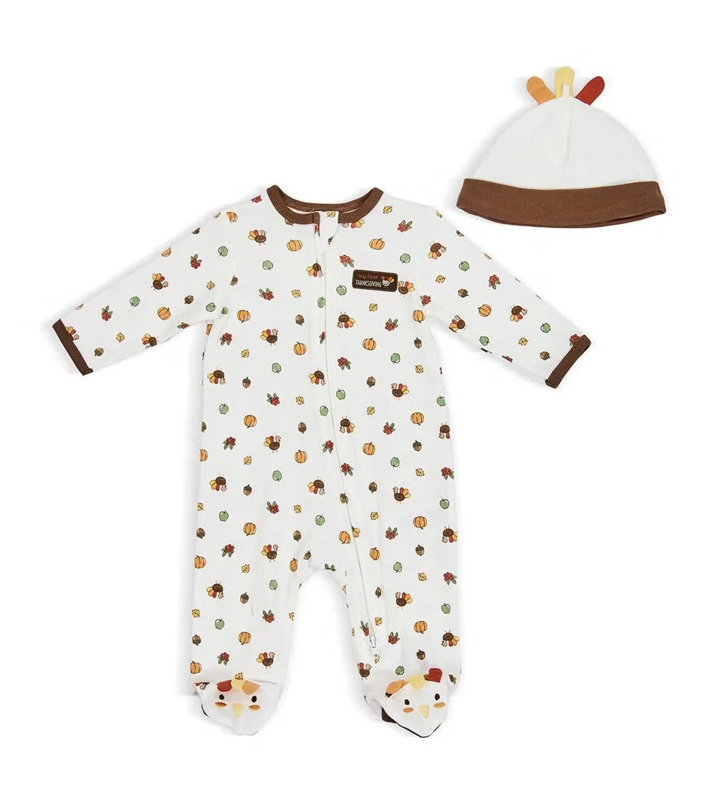 Комбинезон-боди с длинным рукавом с шапочкой Turkey The Mom Store