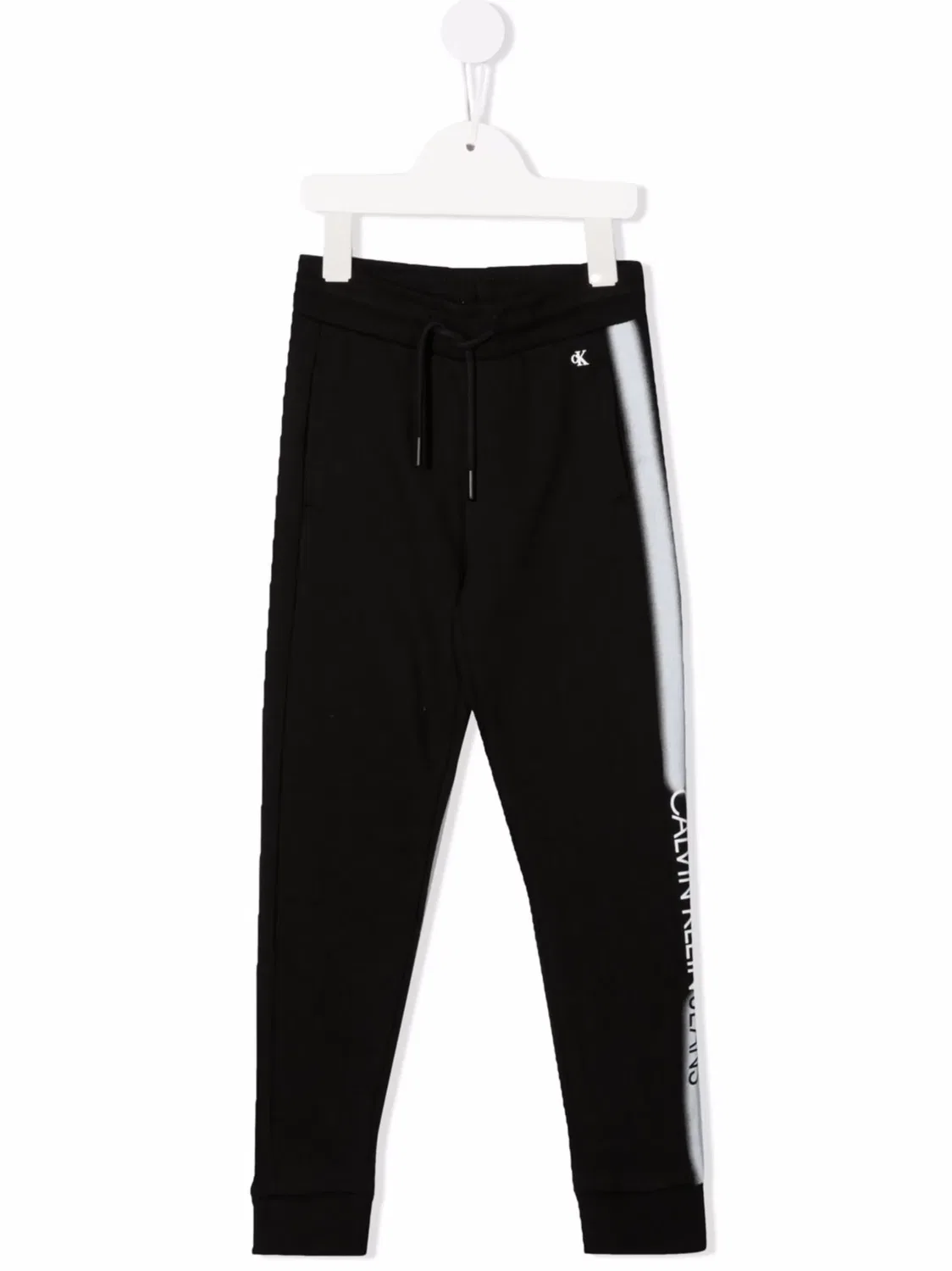 Джоггеры с логотипом и боковой полосой Calvin Klein, черный