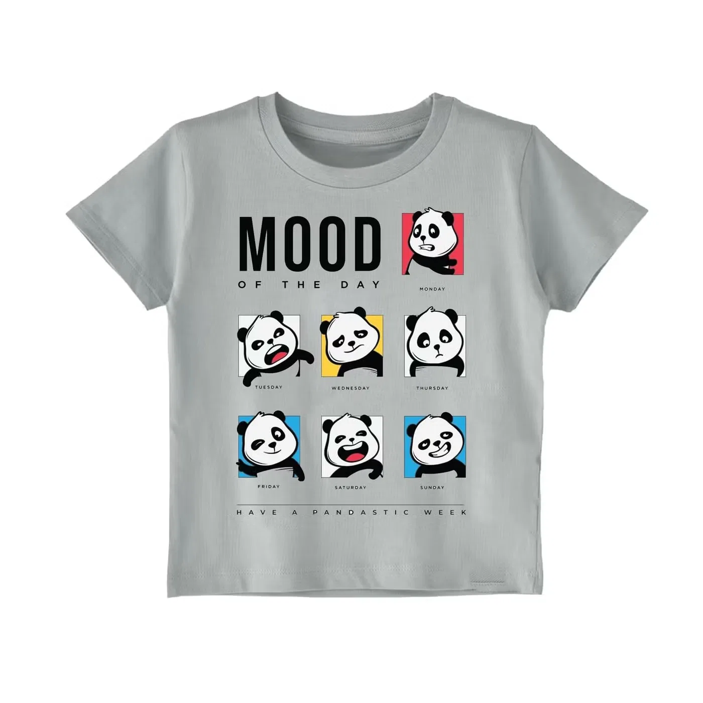 Футболка с принтом Mood of the day Yoo Street, серая