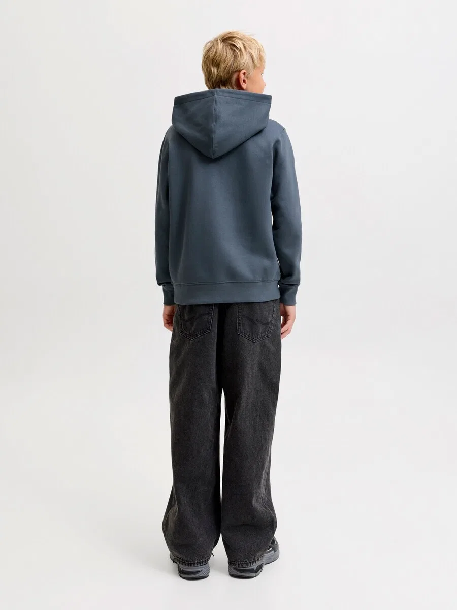 Детская толстовка Jack & Jones Junior 'JJEStar' темно-синего цвета — фото 4
