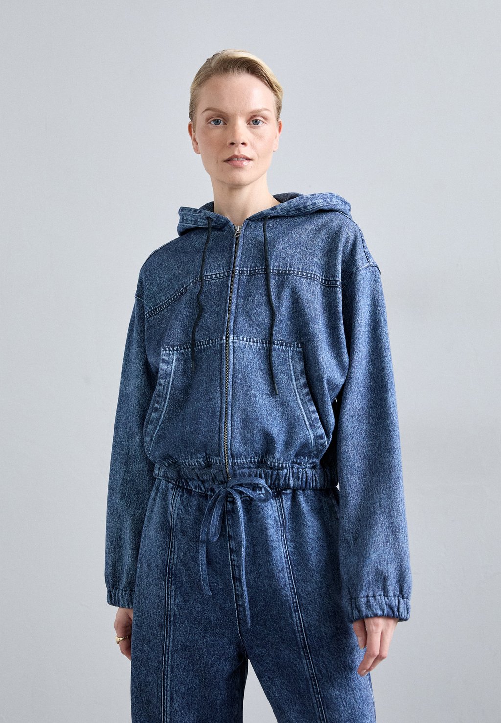 

Толстовка на молнии MIRAMAR DAVINA HOODIE rag & bone, цвет Dark-Blue Denim