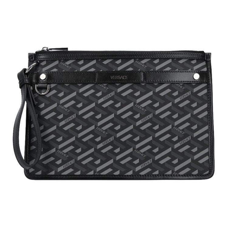 

VERSACE Клатч Ши Мяомяо Кошелёк для монет Портфель Унисекс Чёрный