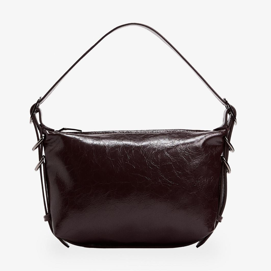 

Сумка Zara by Carlyne Cerf Ring Detail Shoulder, бордово-коричневый