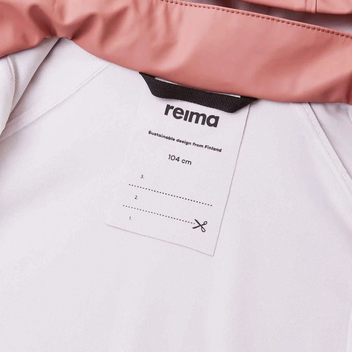 Детский дождевик с капюшоном Lampi Raincoat Reima, Rose Blush — фото 4