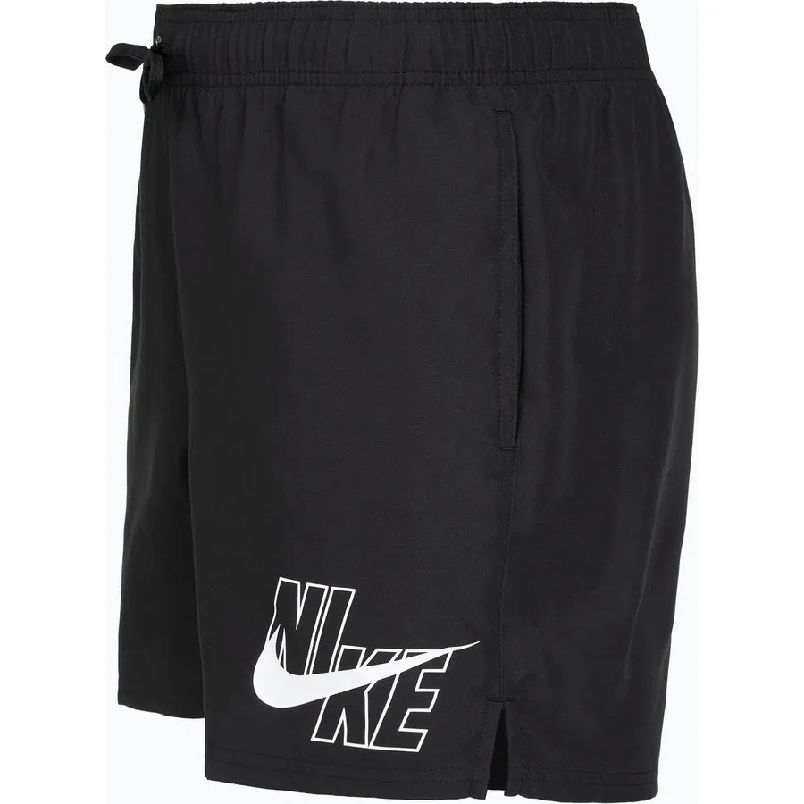 Шорты спортивные с принтом Swim Breaker NESSG574 Swim Logo 5" Volley Nike, Черный — фото 3