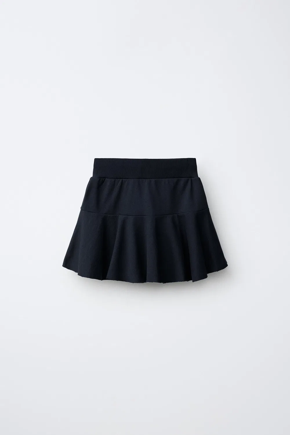 Юбка-шорты с вышивкой и оборками, Нью-Йорк ZARA, Navy blue — фото 2
