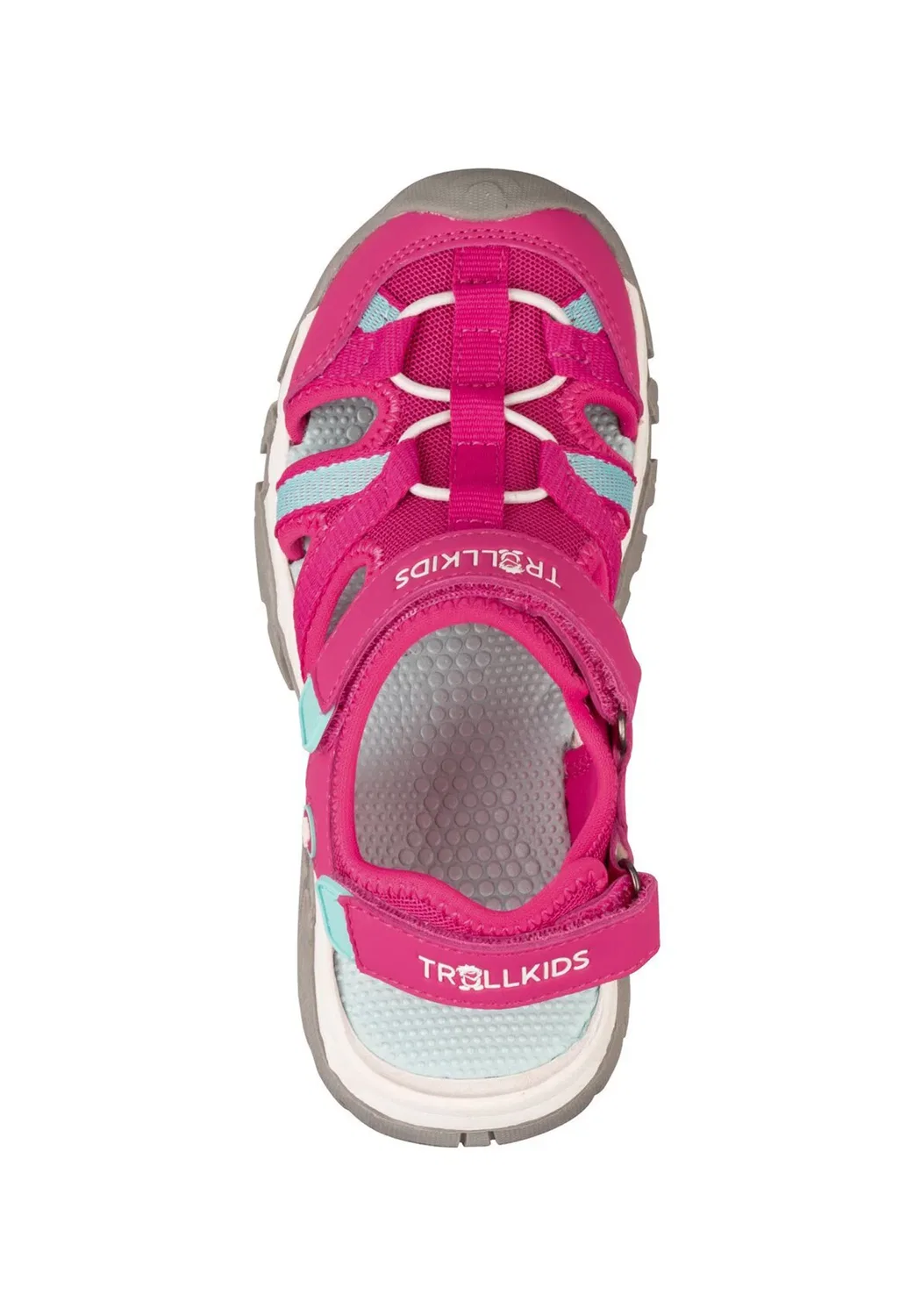 Детские сандалии Stavanger XT унисекс - сандалии для ходьбы Trollkids, Bright Pink/Dark Mint — фото 3