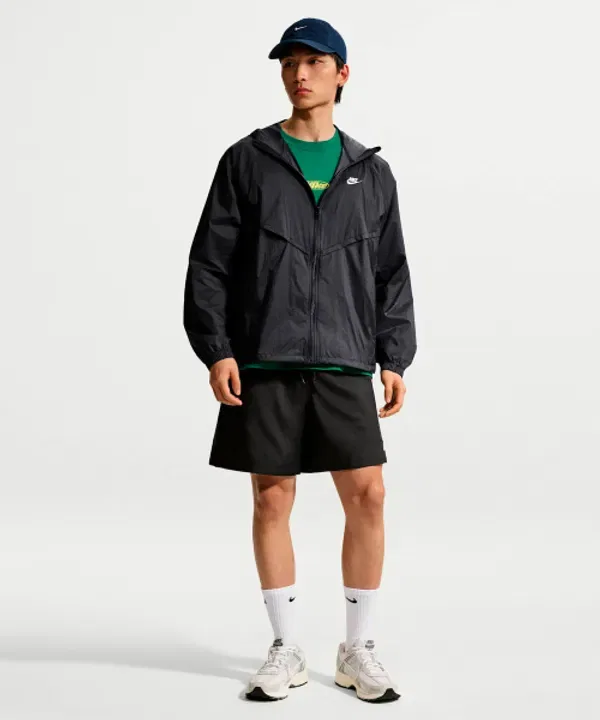 Тренировочная куртка Windrunner Unlined Full Zip UV, Nike, черный, белый — фото 4